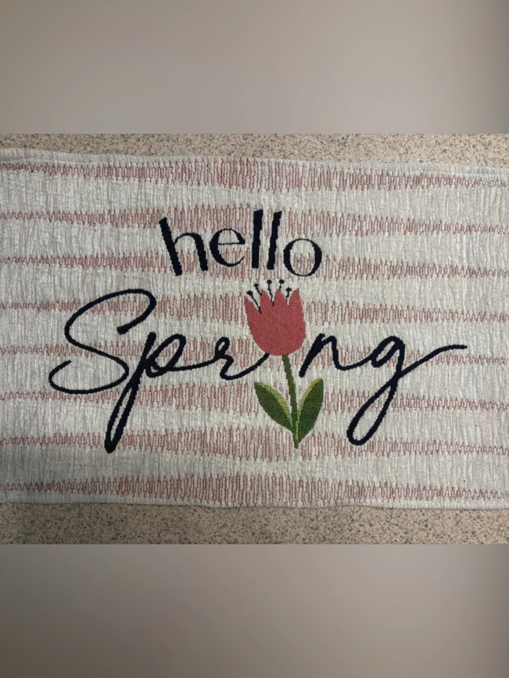 Set of 6 Hello Spring Embroidered Accent placemats